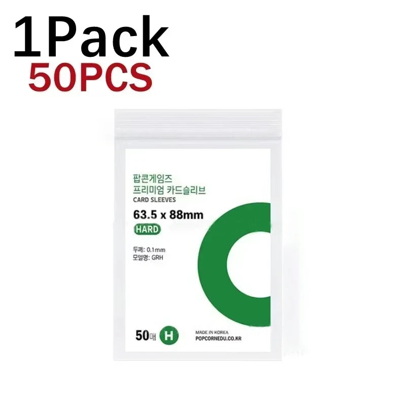 1-500Pcs Korea Card Sleeves HD Transparent Kpop Idol Card Protective Sleeve Photcards Protector Case Box For Popcorn Card Holder