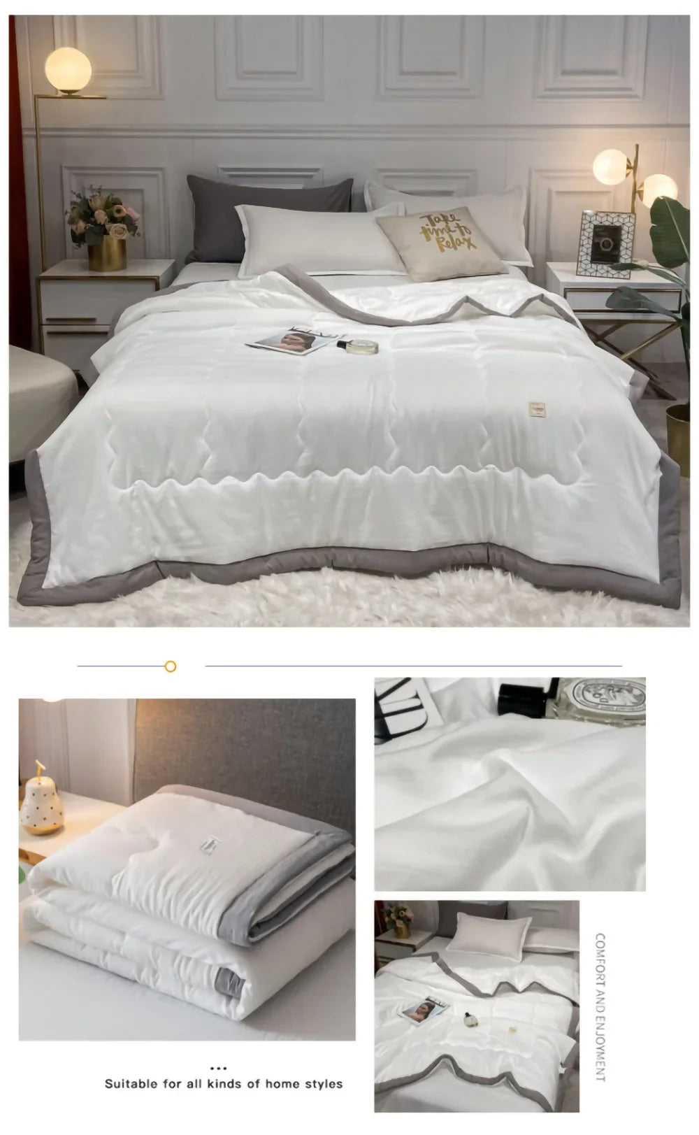 Zomer Airconditioning Quilt Gewassen Katoen Gooi Deken Quilten Dunne Dekbed Cooling Dekbed Gewatteerde Quilt Effen Kleur