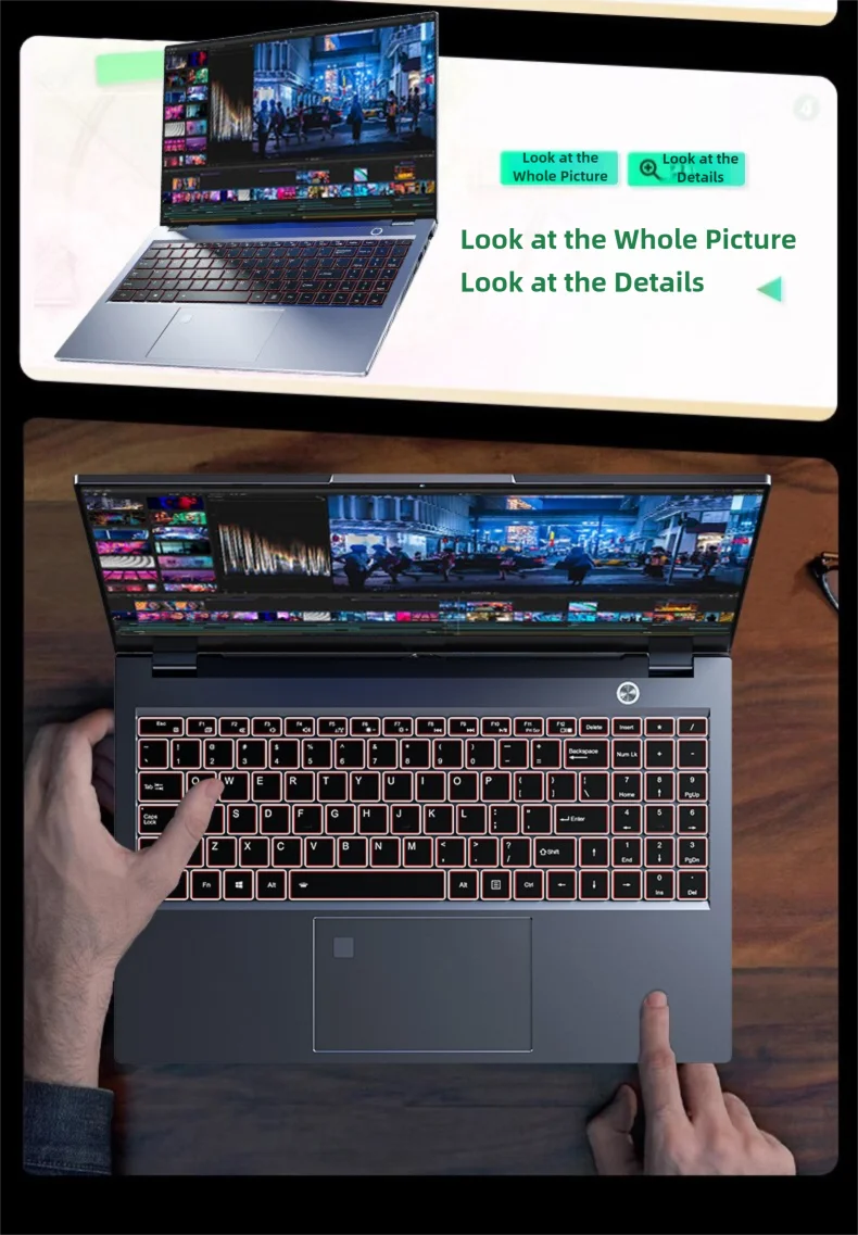15.6" intel core i9-10980hk gaming laptops portable notebook computer pc 32GB 1TB IPS Backlit Keyboard Fingerprint Recognition