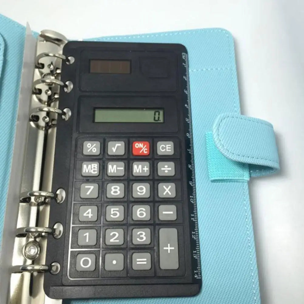 1 Pc Loose Leaf Binder Calculator With Ruler Digits 8 Multifunction Agenda Notebook Calculator Planner Calculator