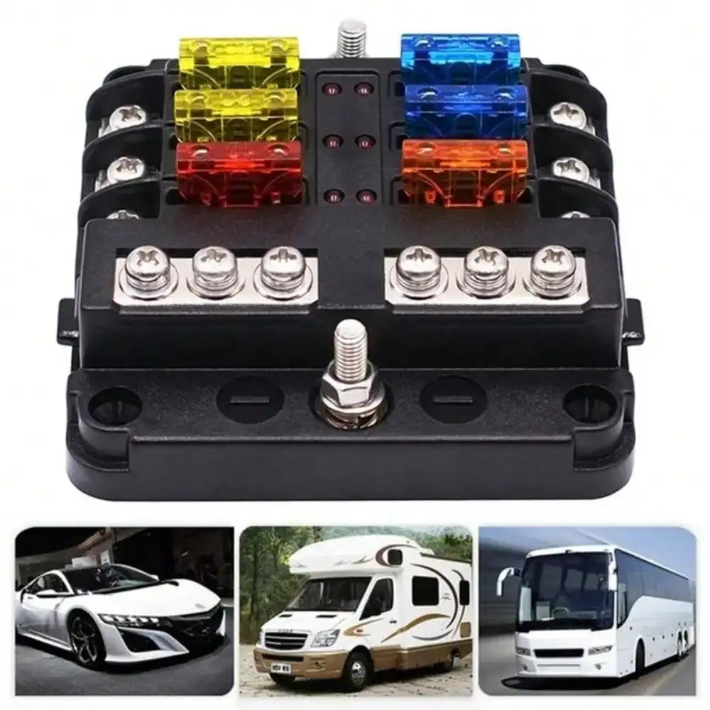 "Universal Fit" 140-Piece Automotive Fuse Kit With Clip - Assorted Sizes 2A To 40A, Aluminum Alloy, For Cars & Trucks