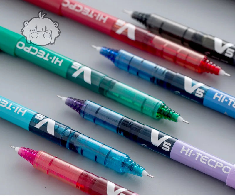 1 Piece PILOT BX-V5 Gel Pens Fine Point 0.5MM Quick Dry Straight Liquid RollBall Pen Smooth Ink Gelpen Kawaii Japan Stationery