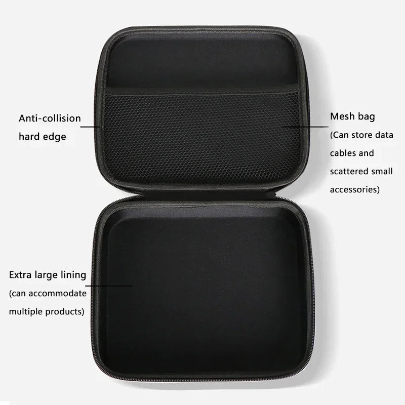 1Pc EVA Storage Box Travel Zipper Small Bag Portable Protective Storage Case Outdoor Tools Bag 6kinds Size Organizer Accessories