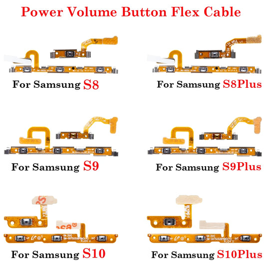 1Pcs Volume Power Switch On Off Button Key Ribbon Flex Cable For Samsung Galaxy S8 S9 S10 Plus G950 G955 G960 G965 G9730 G9750
