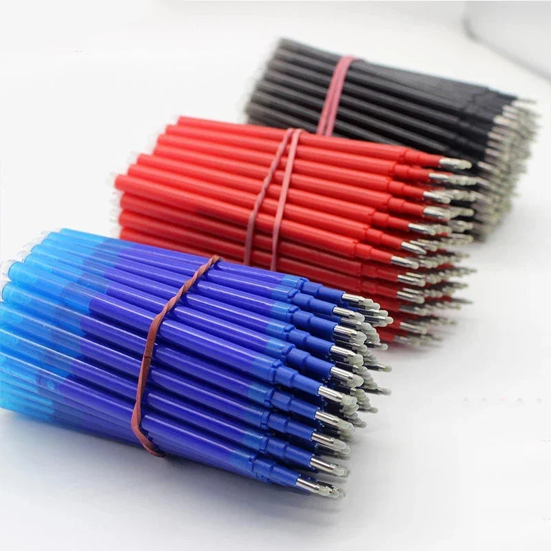 100 Pcs/Set 0.7mm Erasable Pen Refill Rod Magic Erasable Gel Pen for Pilot Frixion 8 Colors Ink Office Stationery Writing