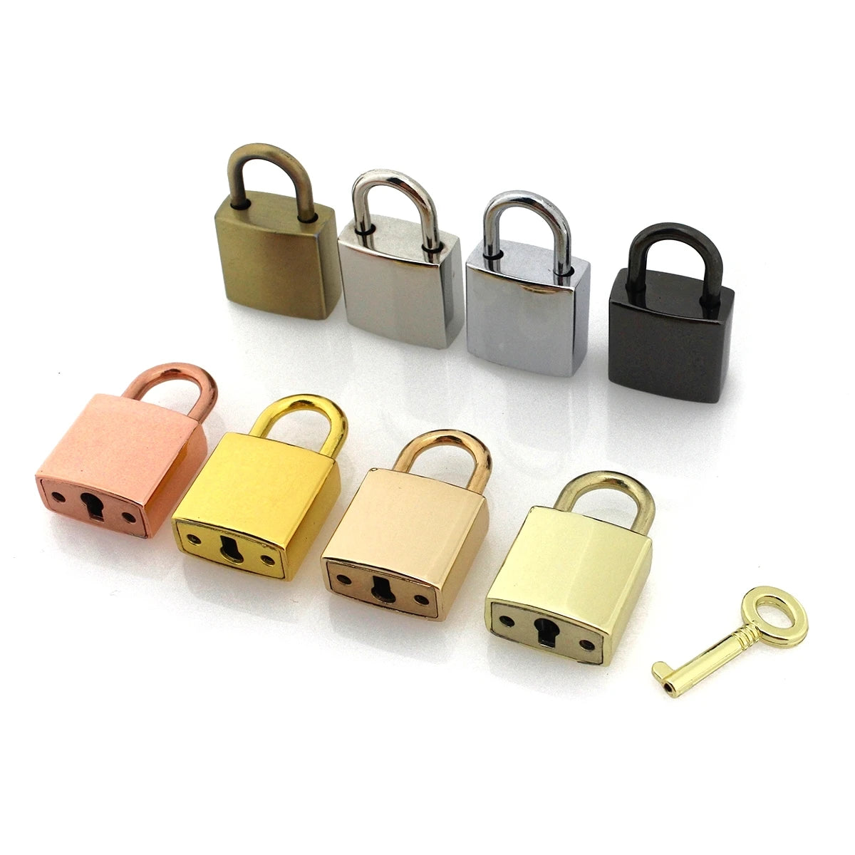 1pcs Metal Square Key Padlock for Fashion Lock Buckle Luggage Lock Clasp DIY Bags Handbags Hardware Decorative Accessories