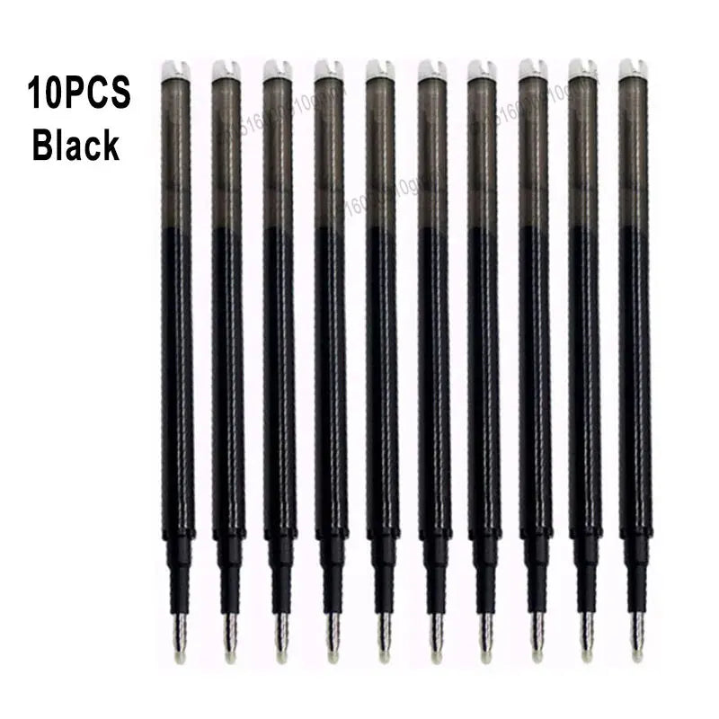 0.7mm 0.5mm Tip Retractable Erasable Gel Pen Refill Large Capacity 8 Color Ink Cartridge Rods Washable Handle Writing Stationery