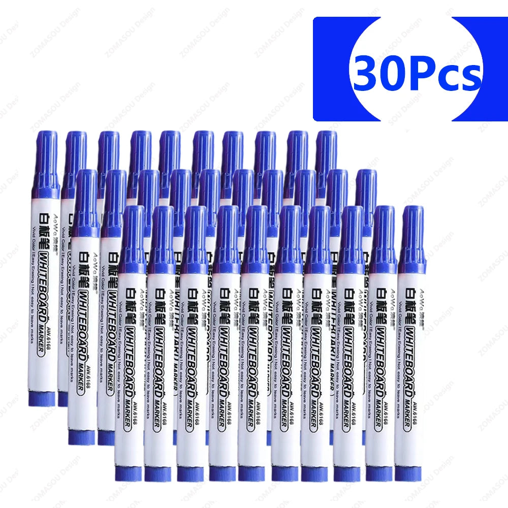 1-100pcs Erasable Whiteboard Marker Pen Blackboard Marker Teaching Chalk for Glass Ceramics Office School Art Marker Stationery