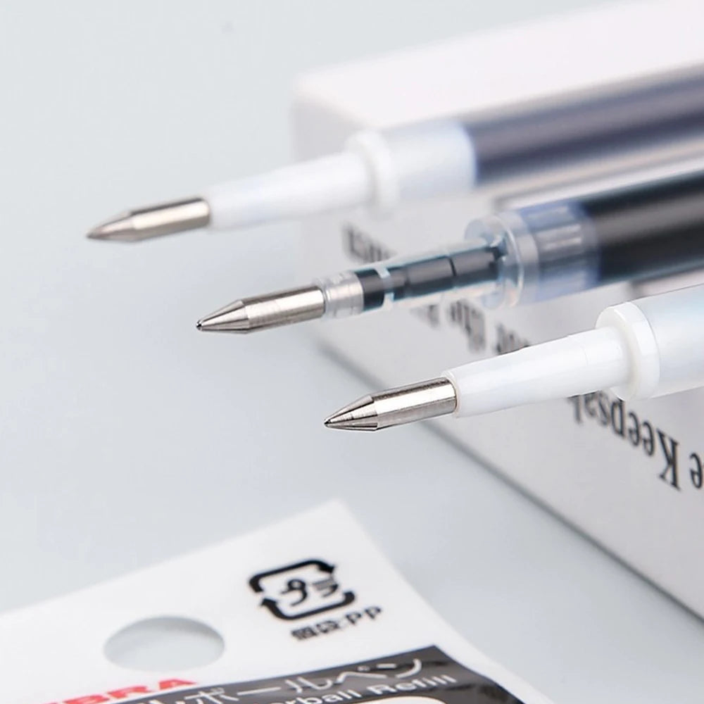 10pcs Japan ZEBRA Zebra Pen Refill JF-0.3/0.38/0.4/0.5/0.7mm JJ15 Press Neutral Pen Refill Black Blue Red School Stationery