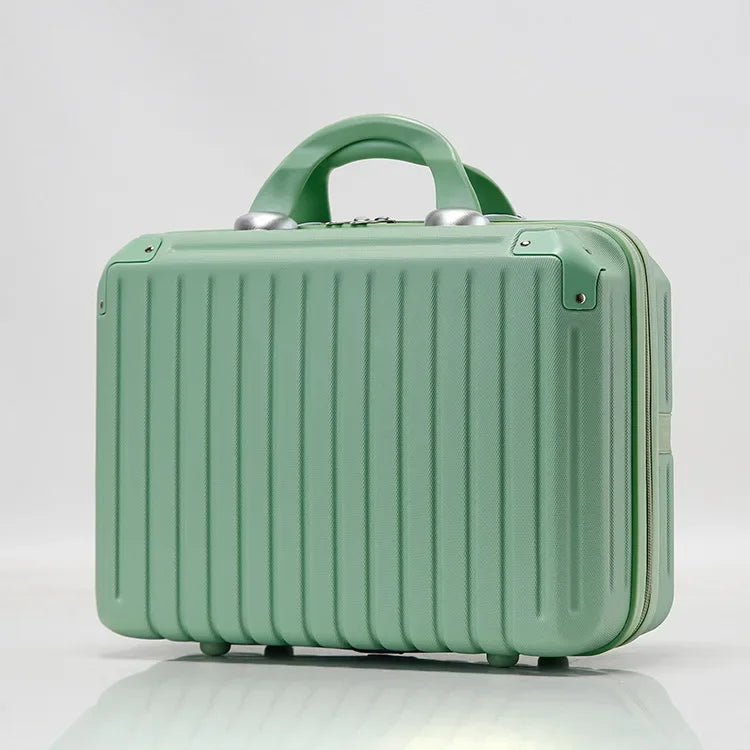 16 Inch Large Capacity Portable Lightweight Luggage Case Female Zipper Lock Cosmetics Storage Bag Small Boarding Mini Suitcase