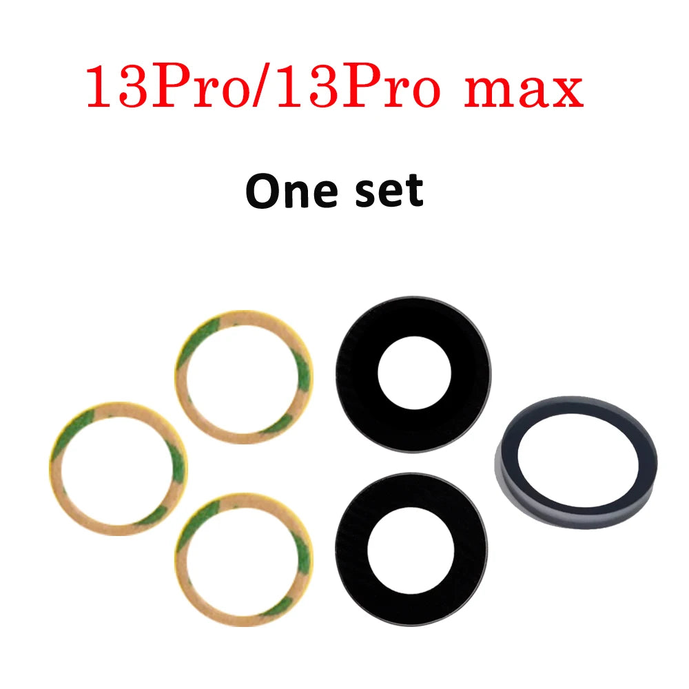 1set Back Rear Camera Lens Glass Cover For iPhone 6 6S 7 8 Plus X XR XS 11 12 13 Mini Pro Max Repair Parts