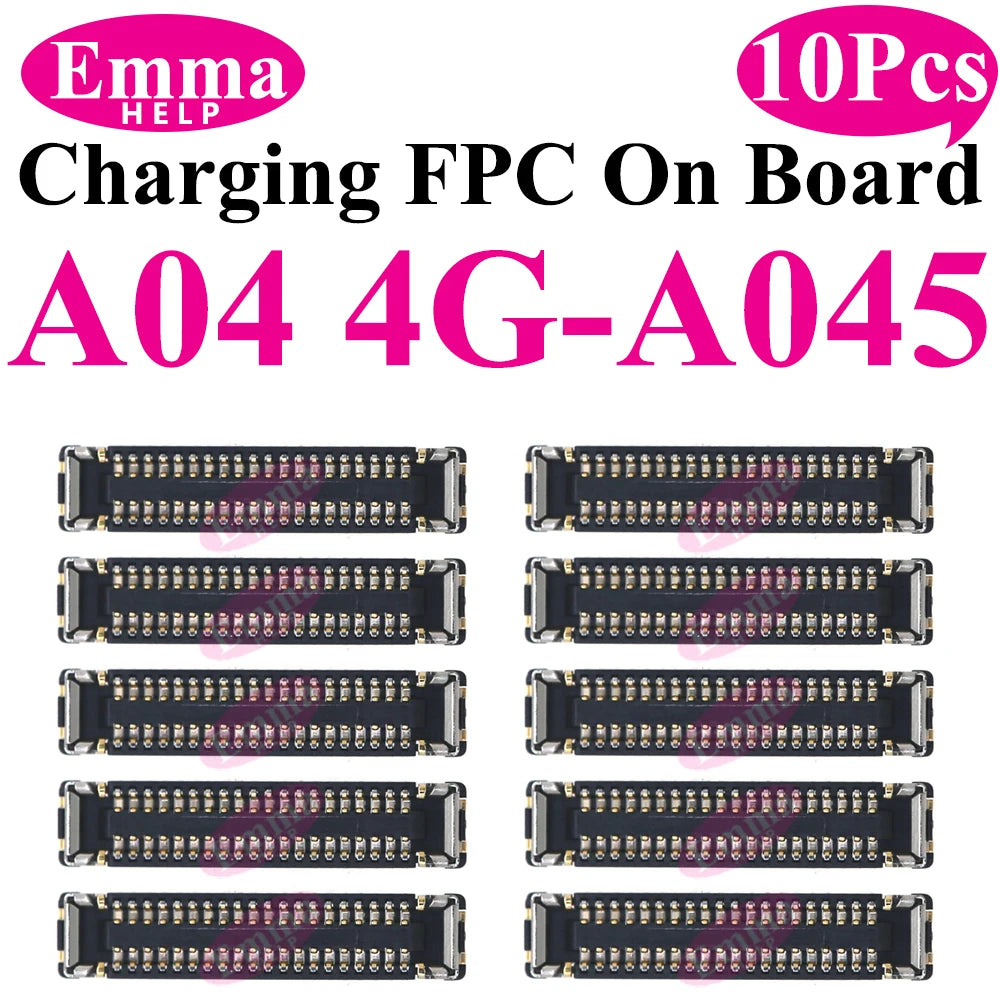 10pcs Charging FPC Connector For Samsung Galaxy A54 A34 A14 A04 A35 A55 A25 A15 A05s A24 USB Charger Port On Board Motherboard