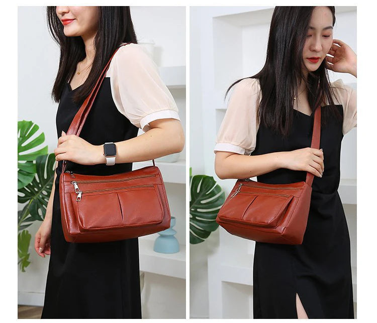 Women's Bag 2025 Trend Korean Handbags Designer Luxury Brand Ladies Shoulder Bags Soft Leather Fashion Versatile Crossbody Bag