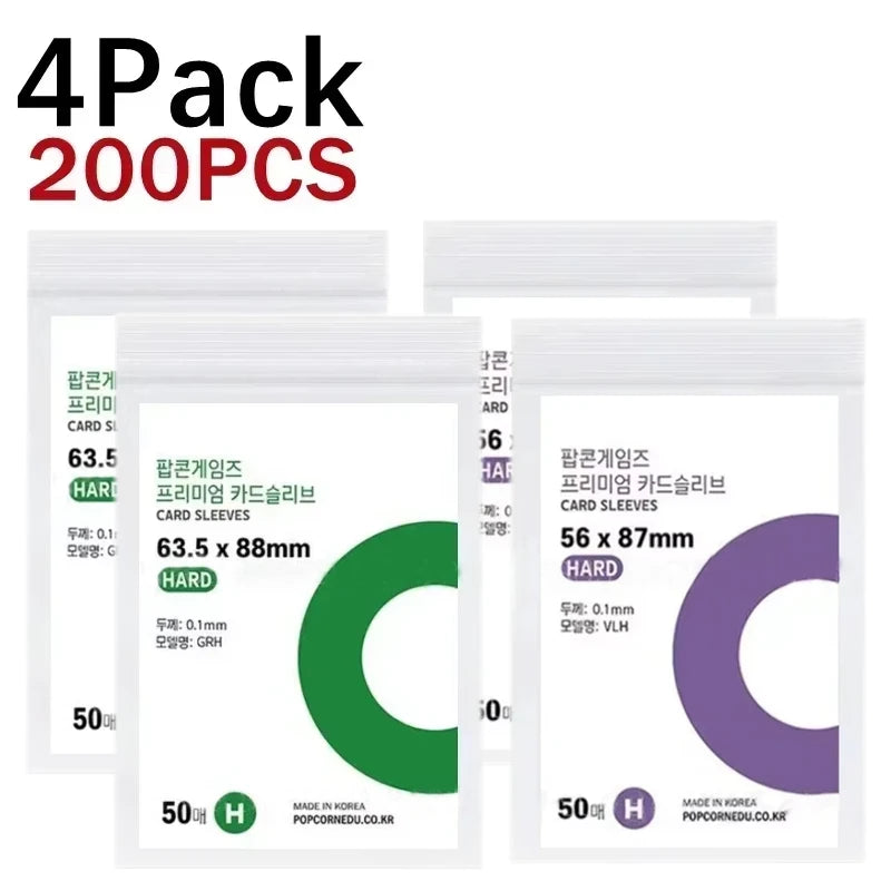 1-500Pcs Korea Card Sleeves HD Transparent Kpop Idol Card Protective Sleeve Photcards Protector Case Box For Popcorn Card Holder
