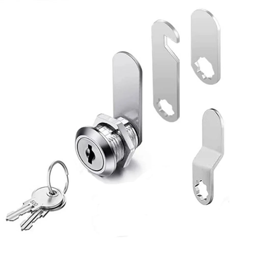 16/30mm Cam Lock Set Door Cabinet Mailbox Drawer Cupboard Locker Zinc Alloy Cylinder Cam Lock With 2 Keys Furniture Hardware