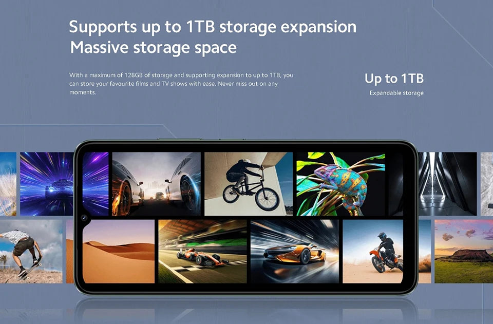 【Russian Version】POCO C61 Cellphone 5000mAh Battery MediaTek Helio G36 8MP Al dual camera 6.71" DotDrop display