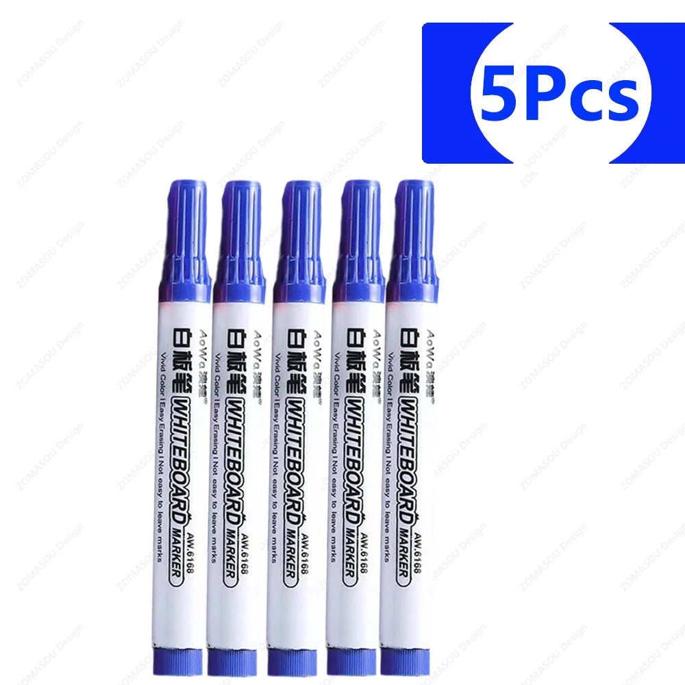 1-100pcs Erasable Whiteboard Marker Pen Blackboard Marker Teaching Chalk for Glass Ceramics Office School Art Marker Stationery