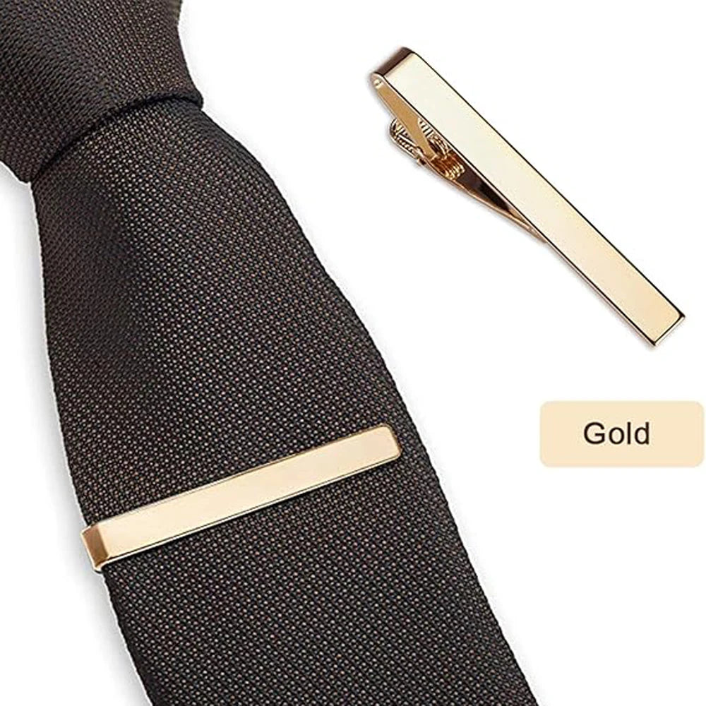 1 or 3 Pack Tie Clips for Men Long Styles Tie Bar Clip Set Square Edges Tie Tack Pins Necktie Bar Necktie Wedding Business Clips