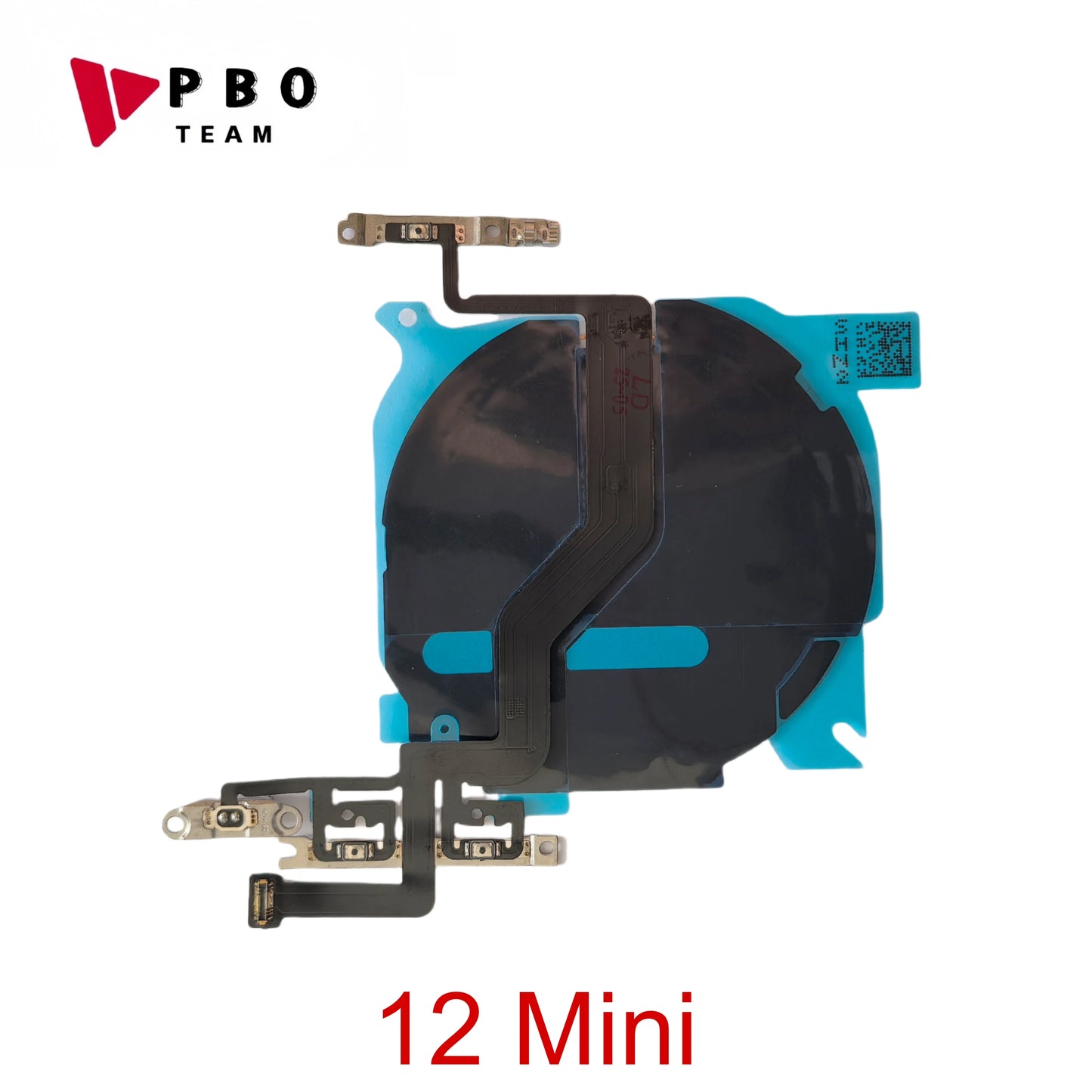 Wireless Charging Chip Coil For iPhone 14 13 12 15 Pro Max Mini plus Wireless With Magnet Power Volume Button Flex Charger Panel