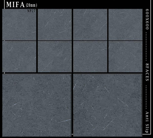 Porcelain outdoor tiles 60x60 20mm
