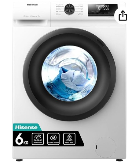 Hisense front load washing machines  6kg